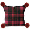 Coussins Soleil D'Ocre Carreaux tartan Rouge 45x45 cm. . Maison & D&eacute;co > Coussins.