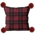 Linge de maison sur Grenoble : Coussins Soleil D'Ocre Carreaux tartan Rouge 45x45 cm. . Maison & D&eacute;co > Coussins.