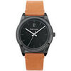 Montre Pierre Lannier Montre Homme CANDIDE Noir Cuir Camel