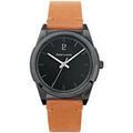 Hommes sur Grenoble : Montre Pierre Lannier Montre Homme CANDIDE Noir Cuir Camel