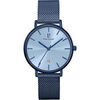Montre Pierre Lannier Montre Homme ECHO Bleu Acier milanais Bleu