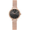 Montre Pierre Lannier Montre Femme NOVA Gris Acier milanais Dor&eacute;-rose Gris