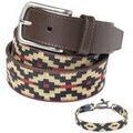 Ceintures sur Grenoble : Ceinture Pelpe Fabric-2 Ceinture POLO argentine Beige /