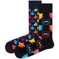 Chaussettes sur Grenoble : Chaussettes Happy socks unisexe Chaussettes Paquet de 2 Classic Crew 2-Pack