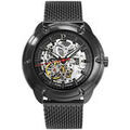 Hommes sur Grenoble : Montre Pierre Lannier Montre Homme AUTOMATIC Gris Acier milanais Noir