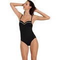 Maillots de bain sur Grenoble : Maillots de bain Lisca Maillot une pi&egrave;ce pr&eacute;form&eacute; multipositions Union Island Noir