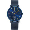 Montre Pierre Lannier Montre Homme COEUR BATTANT Bleu Acier milanais Bleu