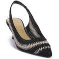 Chaussures &agrave; talons femme sur Grenoble : Chaussures escarpins Priv Lab BLK VIRGINIA MACRAME