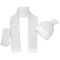 Echarpe Fonem Ensemble 3 pi&egrave;ces Ecru Blanc
