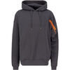 Veste Alpha Industries Flock Logo Hoodie - vintage grey