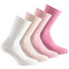 Chaussettes Kindy Pack de 4 mi-chaussette femme jersey unies