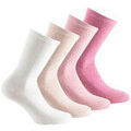 Chaussettes sur Grenoble : Chaussettes Kindy Pack de 4 mi-chaussette femme jersey unies