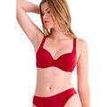Maillots de bain Lisca Haut maillot de bain armatur&eacute; PORTOFINO Rouge Grenoble