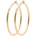 Boucles d'oreille sur Grenoble : Boucles oreilles Brillaxis Cr&eacute;oles plaqu&eacute; or 60 mm Jaune