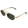 Lunettes sur Grenoble : Lunettes de soleil Xlab Viktor Lunettes de soleil, Or/Vert G15, 53 mm Dor&eacute;