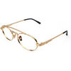 Lunettes de soleil Xlab Viktor bloc bleu Cadres Optiques, Or, 53 mm Dor&eacute;