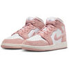 Baskets montantes Nike NIKE AIR JORDAN 1 MID BLANC ROSE CLAIR