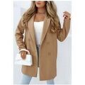 Manteau Kebello Manteau Mi Long F, Marron Grenoble