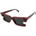 Lunettes de soleil Xlab Mod&egrave;le Hawaii Lunettes de soleil, Bordeaux/Vert G15, 51 mm Bordeaux Grenoble