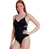 Maillots de bain Admas Maillot de bain une pi&egrave;ce armatur&eacute; crois&eacute; Night Noir