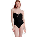 Maillots de bain sur Grenoble : Maillots de bain Admas Maillot de bain une pi&egrave;ce bustier Desert Palm Noir