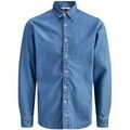 Chemises/chemisettes sur Grenoble : Chemise Jack & Jones 12289227 STANLEY-MID BLUE