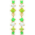 Boucles oreilles Brillaxis Boucles d'oreilles pendantes oxydes verts Grenoble