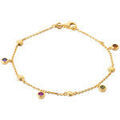 Bracelets Brillaxis Bracelet pampilles multicolores