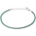 Bracelets sur Grenoble : Bracelets Brillaxis Bracelet tennis argent et oxydes verts