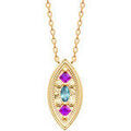 Colliers sur Grenoble : Collier Brillaxis Collier Navette plaqu&eacute; or Jaune