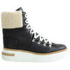 Bottes neige Herm&egrave;s Paris Boots en cuir noir Noir
