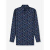 Chemise Olymp Chemise &agrave; motifs droite marine en coton Bleu