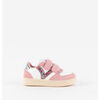 Baskets basses enfant Victoria BASKET TIEMPO EFFET CUIR &Eacute;TOILES SCRATCH 1124129 Rose