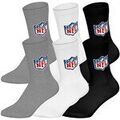 Chaussettes sur Grenoble : Chaussettes Nfl unisexe Chaussettes Paquet de 6 SHIELD 3Pack Crew Socks