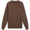 Pull Lyle & Scott KN2114V LAMBSWOOL BLEND-Y220 ESPRESSO