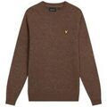 Pulls/Sweat sur Grenoble : Pull Lyle & Scott KN2114V LAMBSWOOL BLEND-Y220 ESPRESSO