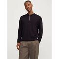 Pull Jack & Jones 12268210 EMIL KNIT POLO-BLACK