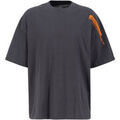 T-shirt Alpha Industries Flock Logo T-Shirt - vintage grey Grenoble
