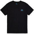 Tee-shirts sur Grenoble : T-shirt Alpha Industries Basic T-Shirt SL - black/blue