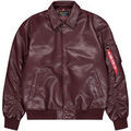 Blouson Alpha Industries PU College Jacket - dark cherry