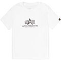 Tee-shirts sur Grenoble : T-shirt Alpha Industries Basic T-Shirt BL Puff Print W - white