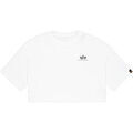 Tee-shirts sur Grenoble : T-shirt Alpha Industries Basic T-Shirt SL Cropped PP W - white