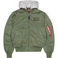Blouson Alpha Industries MA-1 TT Two Tone Hood CW - sage-green Grenoble