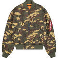 Vestes sur Grenoble : Blouson Alpha Industries MA-1 Quilted Camouflage - woodl.-camo