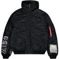 Vestes sur Grenoble : Blouson Alpha Industries MA-1 Hooded Studio Jacket - black