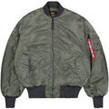 Vestes sur Grenoble : Blouson Alpha Industries MA-1 Distressed - vintage green