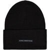 Bonnet Alpha Industries Rubber Logo Beanie - black