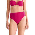 Maillots de bain Lisca Bas maillot slip de bain &eacute;chancr&eacute; taille haute FLORIDA Rose Grenoble