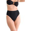 Maillots de bain Lisca Bas maillot slip de bain &eacute;chancr&eacute; taille haute FLORIDA Noir