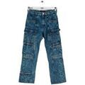 Pantalons sur Grenoble : Pantalon Isabel Marant Jean droit en coton bleu